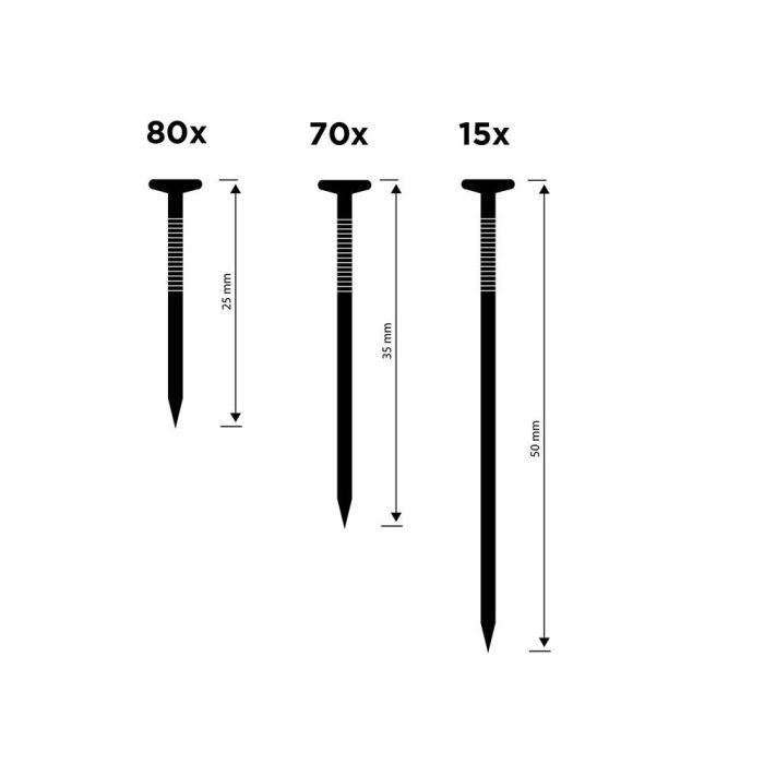 Surtido de clavos 165 piezas black+decker 2