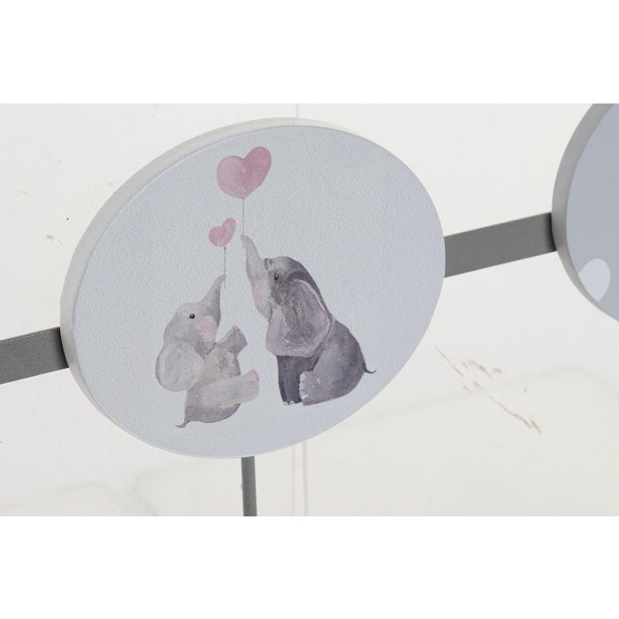 Perchero Pared Baby DKD Home Decor Gris 5 x 17 x 40 cm (6 Unidades) 2 Perchero Pared Baby DKD Home Decor Gris 5 x 17 x 40 cm (6 Unidades) 2