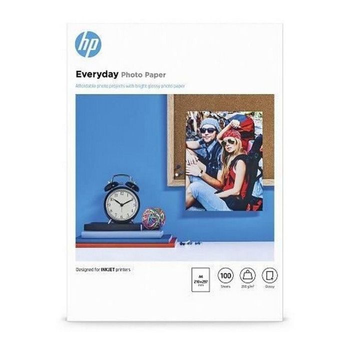 HP Papel fotográfico semibrillante multipropósito A4 210x297mm 200g/m² 100 hojas 1 HP Papel fotográfico semibrillante multipropósito A4 210x297mm 200g/m² 100 hojas 1