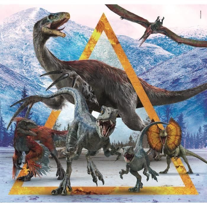 Puzzle CLEMENTONI 3x48 piezas - Jurassic World 3 Puzzle CLEMENTONI 3x48 piezas - Jurassic World 3