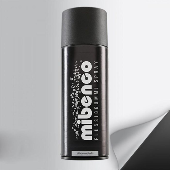 Mibenco MIB71420027 Spray Goma Líquida Plata Metálico Mate 400mL - Impermeable, Anti-UV, Resistente Abrasión, Flexible y Fácil de Retirar Mibenco MIB71420027 Spray Goma Líquida Plata Metálico Mate 400mL - Impermeable, Anti-UV, Resistente Abrasión, Flexible y Fácil de Retirar
