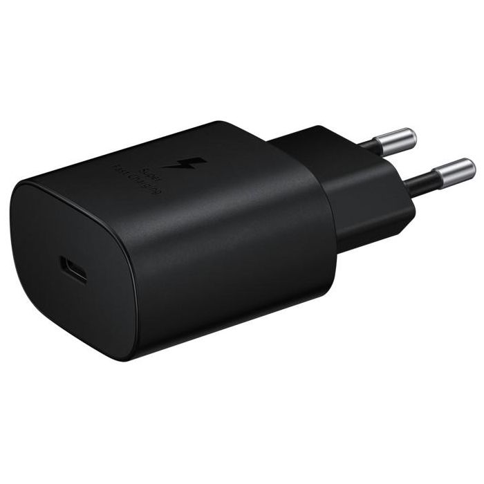 Samsung Cargador Rápido 25W con Cable Datos USB Tipo-C Negro 1