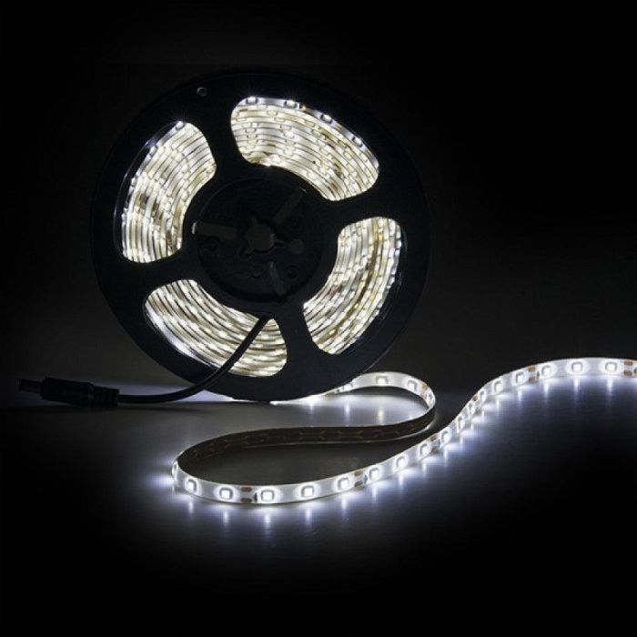 Tira de 300 LEDs 24W 1.200Lm CRI85 6000ºK SMD3528 12VDC IP65 x5M 40.000H [PL219002W]-Blanco 2