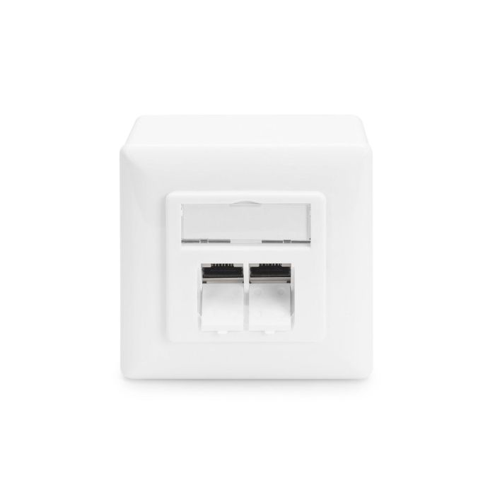 Digitus Toma de Pared de Superficie Cat6 Blindada 2xRJ45, Enchufe RJ-45, Blanco, Set de 5 Unidades 5 Digitus Toma de Pared de Superficie Cat6 Blindada 2xRJ45, Enchufe RJ-45, Blanco, Set de 5 Unidades 5