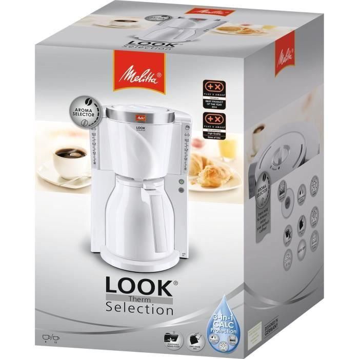 MELITTA 1011-11 Cafetera Look IV Therm Selection 1011-11 Blanco / Acero cepillado 2 MELITTA 1011-11 Cafetera Look IV Therm Selection 1011-11 Blanco / Acero cepillado 2