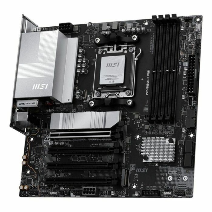 MSI 911-7E71-001 Placa Base micro ATX AMD B850 Zócalo AM5 DDR5 Wi-Fi 7 5GbE PCIe 5.0 3x M.2 para AMD Ryzen 6 MSI 911-7E71-001 Placa Base micro ATX AMD B850 Zócalo AM5 DDR5 Wi-Fi 7 5GbE PCIe 5.0 3x M.2 para AMD Ryzen 6