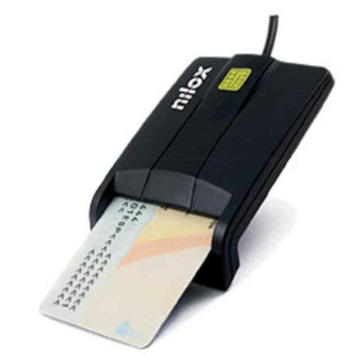 Lector de Tarjetas Nilox NXLD001 Negro DNI 0 Lector de Tarjetas Nilox NXLD001 Negro DNI 0