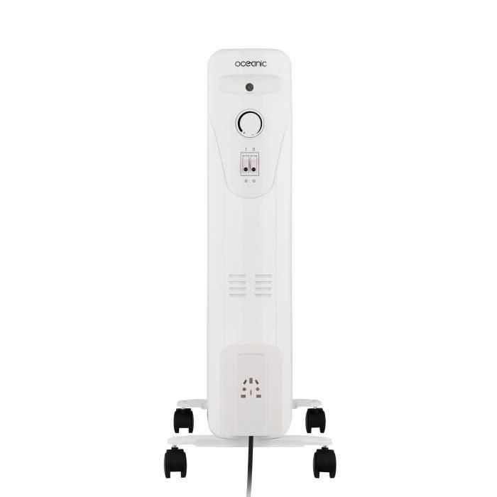 Oceanic Radiador Eléctrico de Aceite 2500W, 3 Potencias, 11 Elementos, Blanco, Móvil para Cualquier Habitación 2 Oceanic Radiador Eléctrico de Aceite 2500W, 3 Potencias, 11 Elementos, Blanco, Móvil para Cualquier Habitación 2