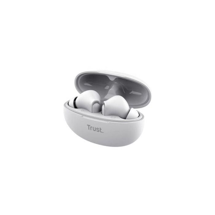 Trust 25172 Auriculares Bluetooth Yavi ENC con Cancelación de Ruido y Estuche de Carga, Blancos para Smartphone/Tablet 2 Trust 25172 Auriculares Bluetooth Yavi ENC con Cancelación de Ruido y Estuche de Carga, Blancos para Smartphone/Tablet 2