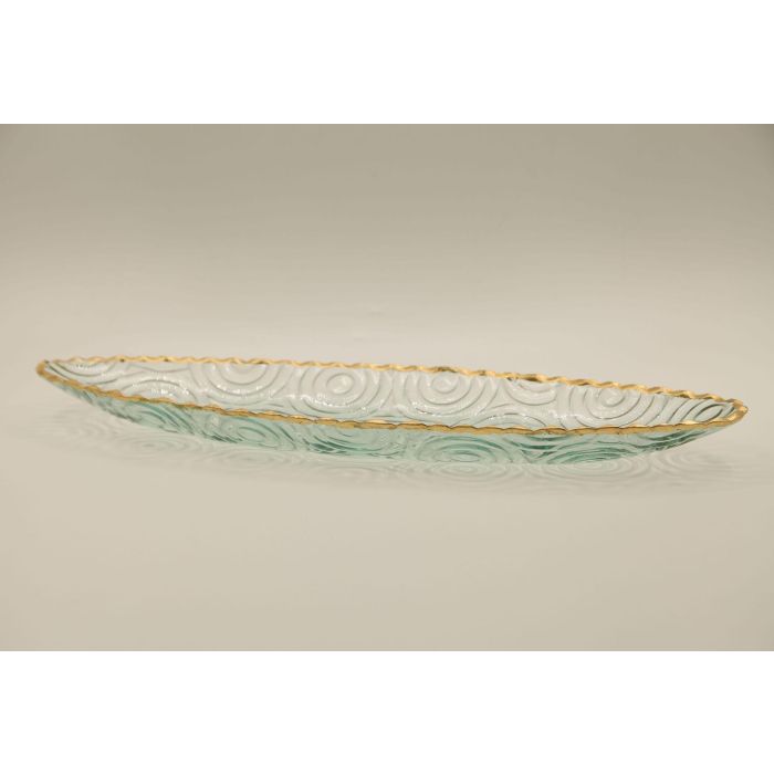 Centro Mesa Tradicional DKD Home Decor Transparente Dorado 17 x 4 x 50 cm (4 Unidades) 1 Centro Mesa Tradicional DKD Home Decor Transparente Dorado 17 x 4 x 50 cm (4 Unidades) 1