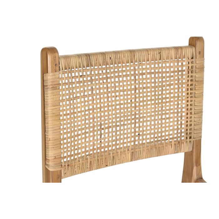DKD Home Decor Silla Marron Claro Natural 51 x 86 x 55 cm 2