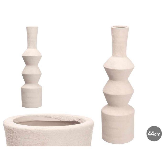 Giftdecor Jarrón Geométrico de Cerámica Blanco 15x15x60 cm con boca Ø7,5 cm y base Ø15 cm (4 Unidades) Giftdecor Jarrón Geométrico de Cerámica Blanco 15x15x60 cm con boca Ø7,5 cm y base Ø15 cm (4 Unidades)