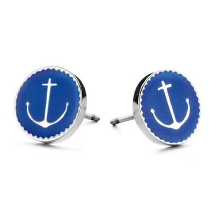 Pendientes Mujer CO88 Collection 8CE-70026 Azul Plateado Pendientes Mujer CO88 Collection 8CE-70026 Azul Plateado