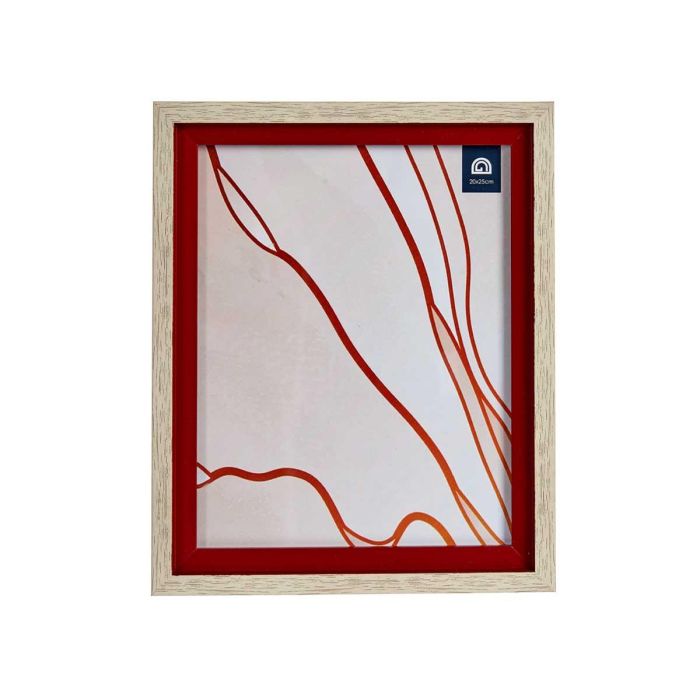Portafotos Natural Borde Rojo 20X25Cm Giftdecor (24 Unidades) 2 Portafotos Natural Borde Rojo 20X25Cm Giftdecor (24 Unidades) 2