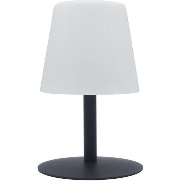 Lumisky Lámpara de Mesa LED Inalámbrica Standy Mini Rock, 25 cm Gris y Blanco, IP44, Intensidad Variable, 8h Autonomía