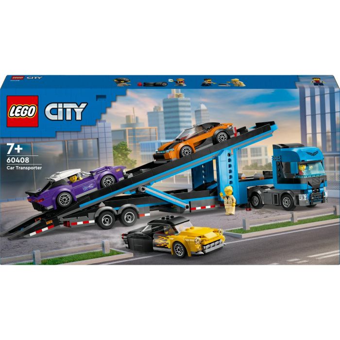LEGO 60408 City Transporte de Coches Deportivos, 4 Vehículos para Niños 0 LEGO 60408 City Transporte de Coches Deportivos, 4 Vehículos para Niños 0