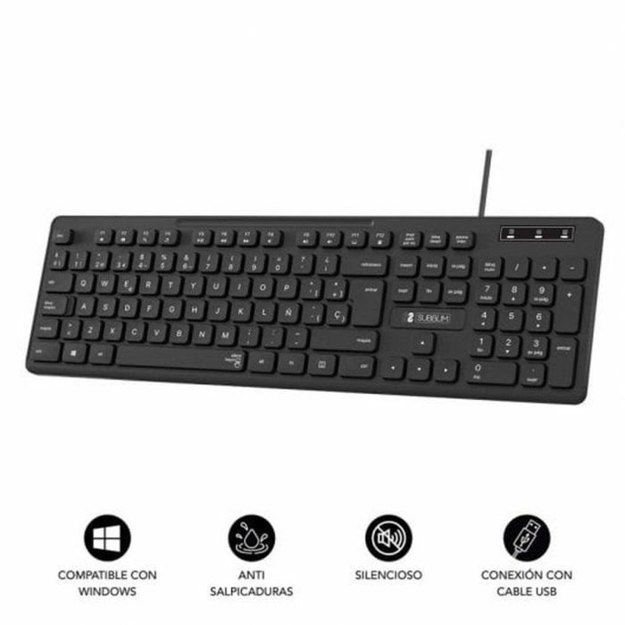Teclado numérico Subblim Negro 3