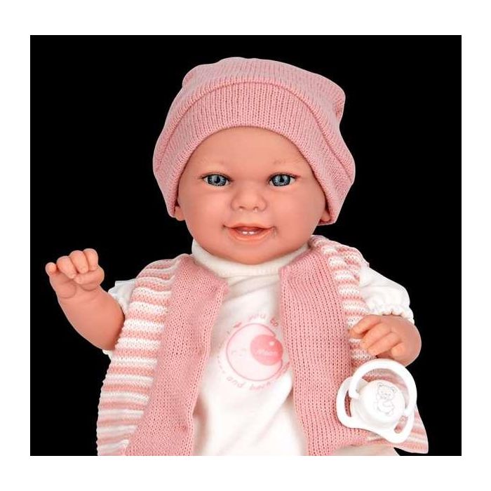 Muñeca elegance 35 cm babyto rosa c/mecanismo risa try me 2