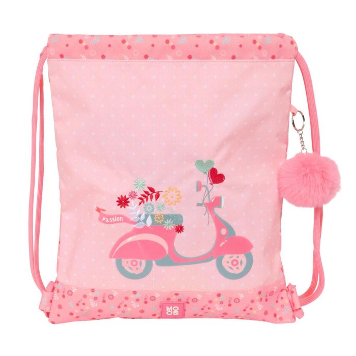 Bolsa Mochila con Cuerdas Moos Passion Multicolor 35 x 40 x 1 cm Bolsa Mochila con Cuerdas Moos Passion Multicolor 35 x 40 x 1 cm