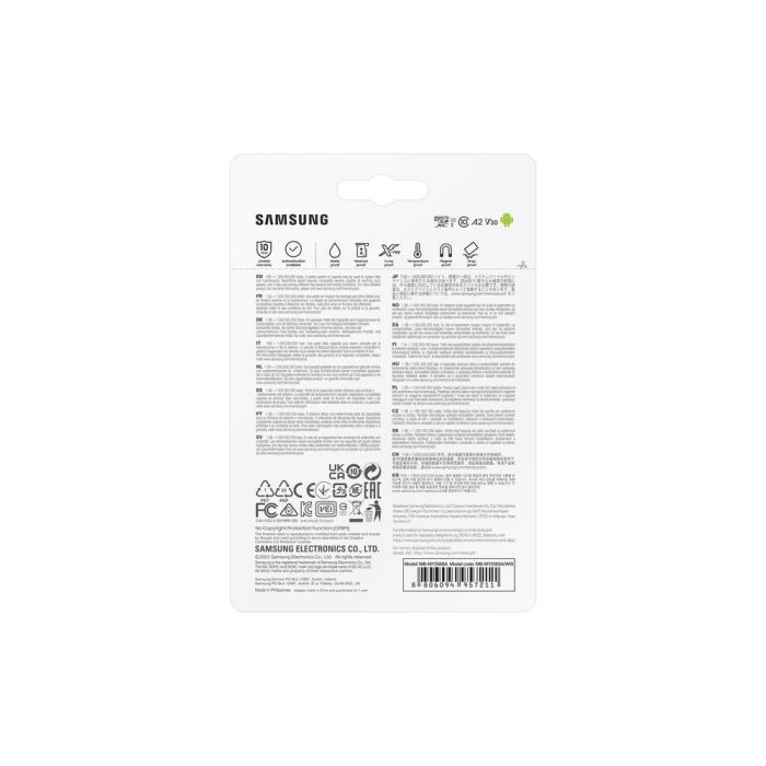 Samsung MB-MY256SA/WW Tarjeta de Memoria microSDXC Pro Ultimate 256GB 200/130MB/s U3 V30 A2 con Adaptador SD 4K UHD 8 Samsung MB-MY256SA/WW Tarjeta de Memoria microSDXC Pro Ultimate 256GB 200/130MB/s U3 V30 A2 con Adaptador SD 4K UHD 8
