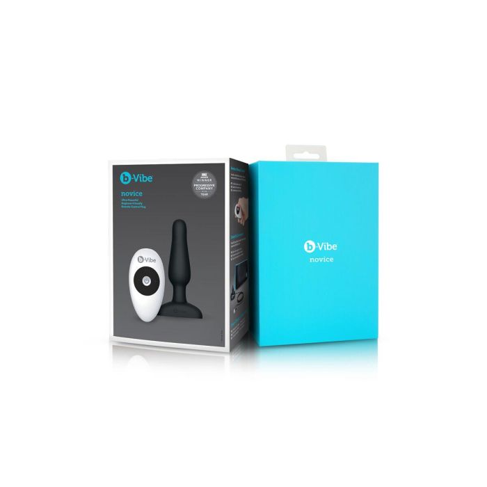 Plug anal con control remoto B-Vibe NOVICE Negro 12 Plug anal con control remoto B-Vibe NOVICE Negro 12