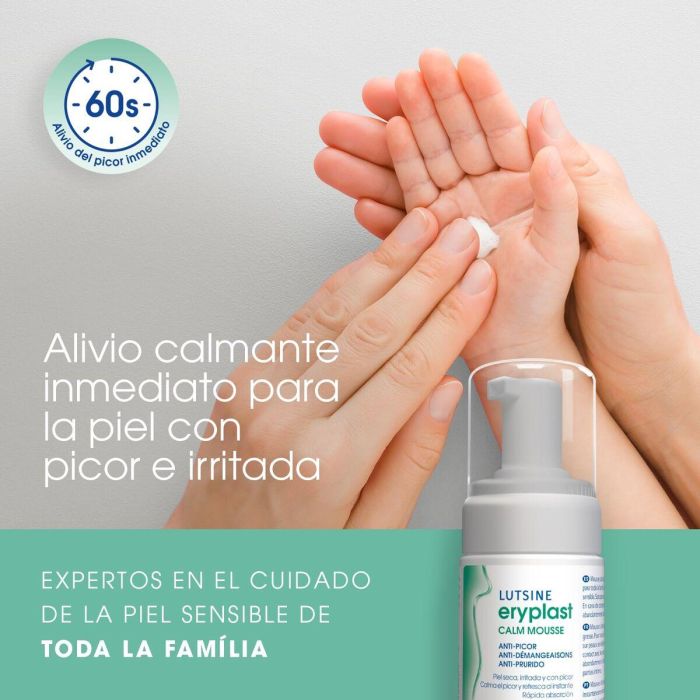 Lutsine E45 ERYPLAST CALM Mousse Anti-Picor Piel Seca y Irritada 100 ml 3