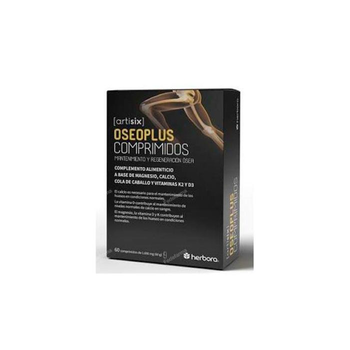 Artisix Oseoplus 60 Comp | Complemento para Reforzar Masa Ósea con Calcio, Magnesio y Vitaminas K2, D3