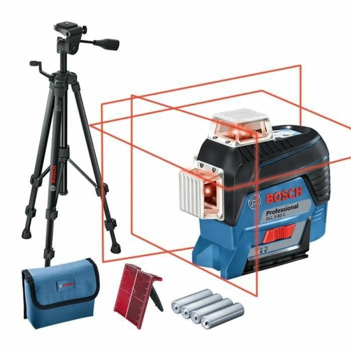 Bosch Professional BOS3165140888295 Líneas Láser GLL 3-80 C + BT 150 Trípode Versión Batería 0 Bosch Professional BOS3165140888295 Líneas Láser GLL 3-80 C + BT 150 Trípode Versión Batería 0