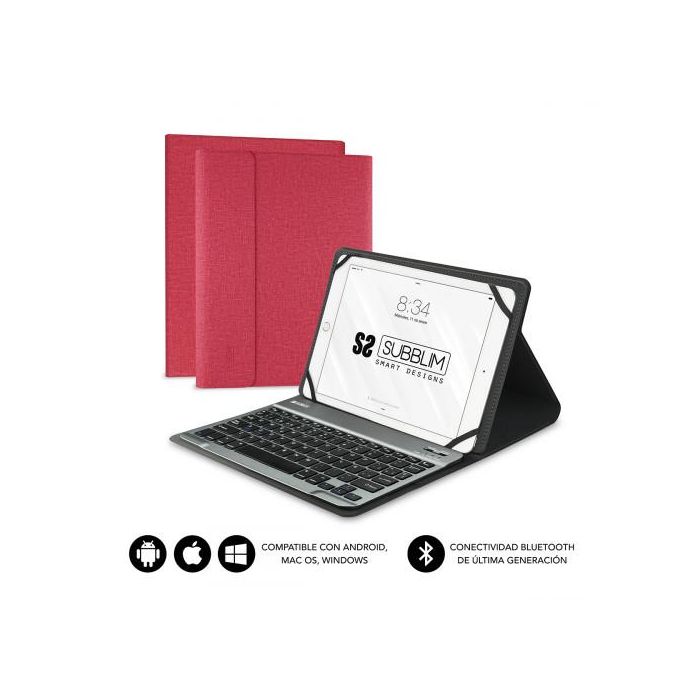 SUBBLIM Funda Tablet KEYTAB PRO BLUETOOTH 10,1" Red SUBBLIM Funda Tablet KEYTAB PRO BLUETOOTH 10,1" Red