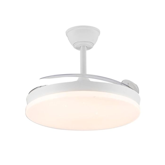 Ventilador de techo led 3cct aspas retráctiles stars evo smart 72 W 7920 lm blanco 2