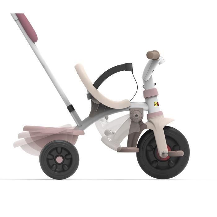 Smoby - Triciclo evolutivo infantil Be Fun Comfort - Rosa - Bastón parental extraíble - Reposapiés retráctil 2 Smoby - Triciclo evolutivo infantil Be Fun Comfort - Rosa - Bastón parental extraíble - Reposapiés retráctil 2