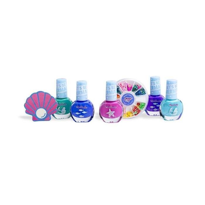 Set de uñas martinelia let's be mermaids. incluye 5 esmaltes,lima y rueda para decorar uñas. 27x16,5x15,5 cm 1 Set de uñas martinelia let's be mermaids. incluye 5 esmaltes,lima y rueda para decorar uñas. 27x16,5x15,5 cm 1