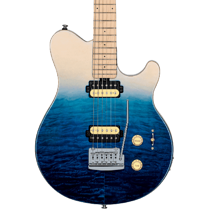 Guitarra Eléctrica Axis Ax3 Quilted Maple Hh M/M Tremolo - Spectrum Blue 3 Guitarra Eléctrica Axis Ax3 Quilted Maple Hh M/M Tremolo - Spectrum Blue 3