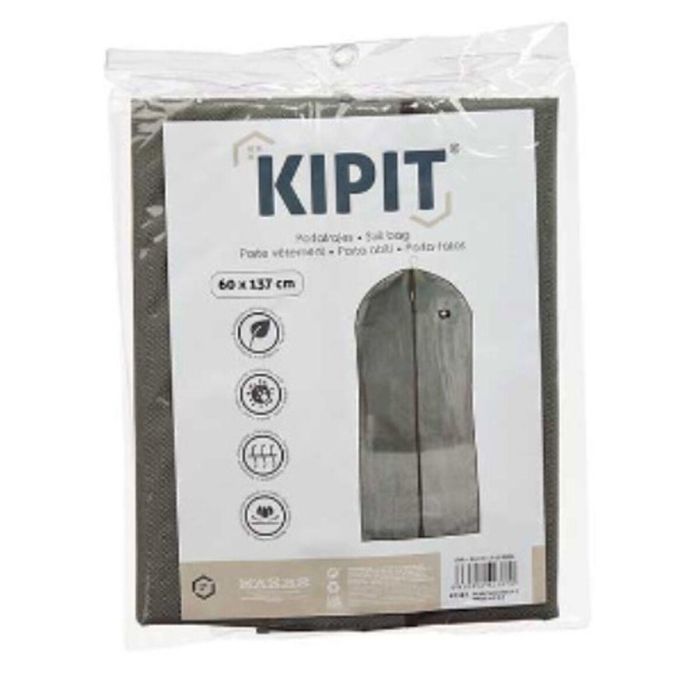 Portatrajes Kipit 42387 Gris Poliéster Polipropileno 60 x 137 cm (24 Unidades) 2