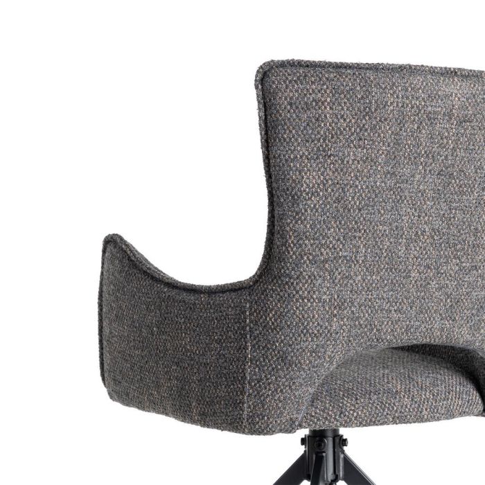 Silla Gris Tejido-Metal Salón 58,50 X 60 X 86,50 cm