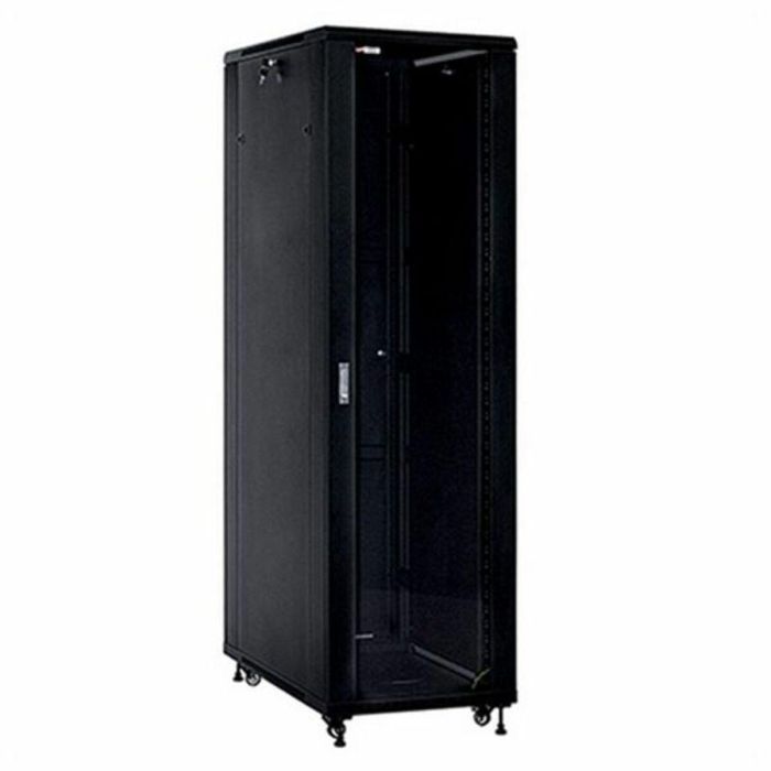 WP WPN-RNA-42606-BS Armario Rack 42U Independiente Negro con Puerta de Cristal Templado y Capacidad 800kg WP WPN-RNA-42606-BS Armario Rack 42U Independiente Negro con Puerta de Cristal Templado y Capacidad 800kg