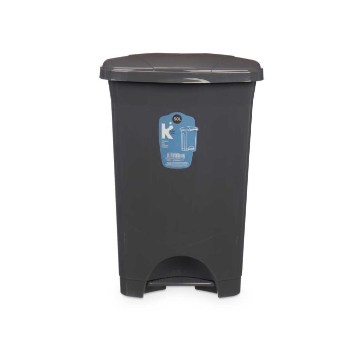 Papelera Pedal Plastico 50L Antracita Arte Regal 43X64CM (3 Unidades) 2 Papelera Pedal Plastico 50L Antracita Arte Regal 43X64CM (3 Unidades) 2
