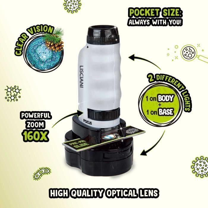Microscopio portátil - SOY UN GENIO - Aumento potente 2 Microscopio portátil - SOY UN GENIO - Aumento potente 2