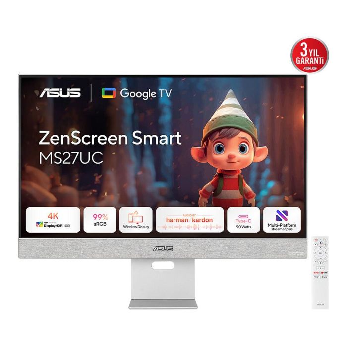 ASUS ZenScreen MS27UC Monitor 27" 68.58cm UHD 4K 5ms IPS HDMI DP Gris 0 ASUS ZenScreen MS27UC Monitor 27" 68.58cm UHD 4K 5ms IPS HDMI DP Gris 0
