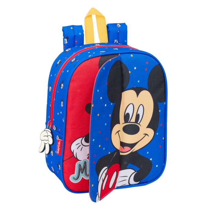 Mochila Escolar Mickey Mouse Clubhouse Good day Azul 22 x 27 x 10 cm 3