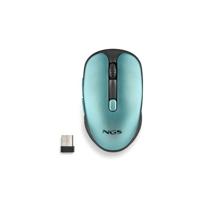 NGS EVORUSTICE Ratón Inalámbrico Óptico Recargable 600mAh Teclas Silenciosas 1600 DPI 2.4Ghz 5 Botones Diestro Compacto Verde Agua 0 NGS EVORUSTICE Ratón Inalámbrico Óptico Recargable 600mAh Teclas Silenciosas 1600 DPI 2.4Ghz 5 Botones Diestro Compacto Verde Agua 0