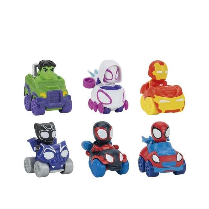 Coche spidey 10 cm lanza discos - modelos surtidos 6