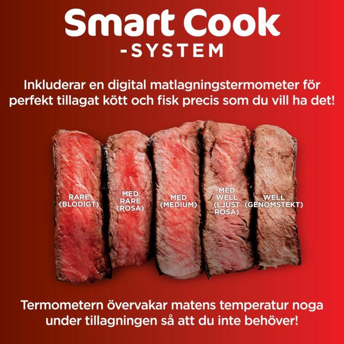 Barbacoa Portátil NINJA AG351EU 5EN1 Metal Acero Inoxidable 4