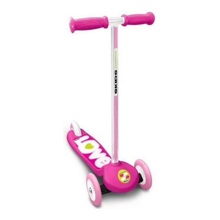 Stamp SKIDS CONTROL Scooter de Dirección 3 Ruedas Rosa Niño/Niña, Plataforma Antideslizante, ABEC 5, Freno Trasero Stamp SKIDS CONTROL Scooter de Dirección 3 Ruedas Rosa Niño/Niña, Plataforma Antideslizante, ABEC 5, Freno Trasero
