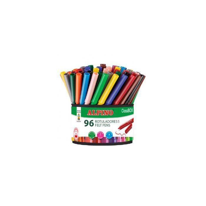 Alpino Rotuladores Classbox Formato Escolar Bote de 96 C-Surtidos Alpino Rotuladores Classbox Formato Escolar Bote de 96 C-Surtidos