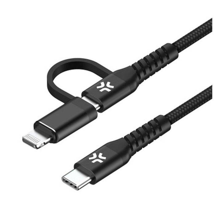 Cable USB-C Celly USBC2IN1BK Negro 1 m 2 m 1 Cable USB-C Celly USBC2IN1BK Negro 1 m 2 m 1