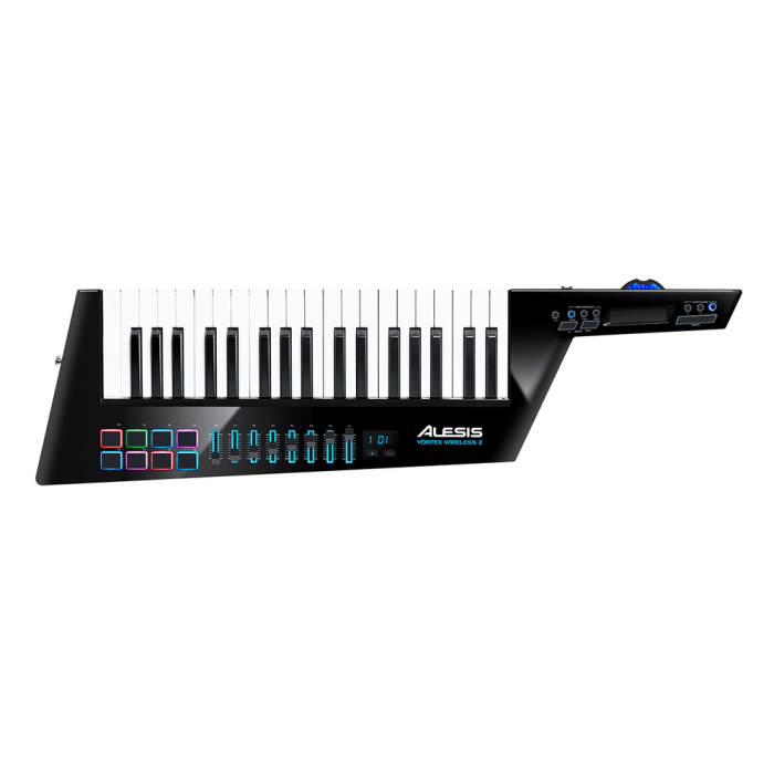 Alesis Vortex 2 Keytar Controlador USB/MIDI Inalámbrico con 37 Teclas Sensibles a la Velocidad y Aftertouch