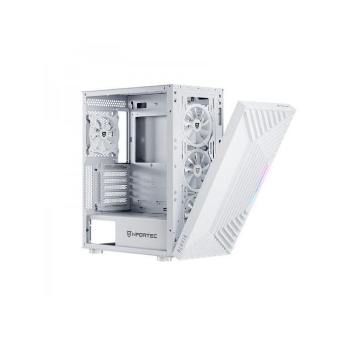 Caja Semitorre ATX Nfortec NF-CS-NERVIA-W Blanco 6