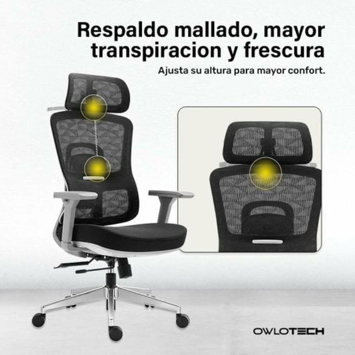 Silla de Oficina Owlotech Negro 4