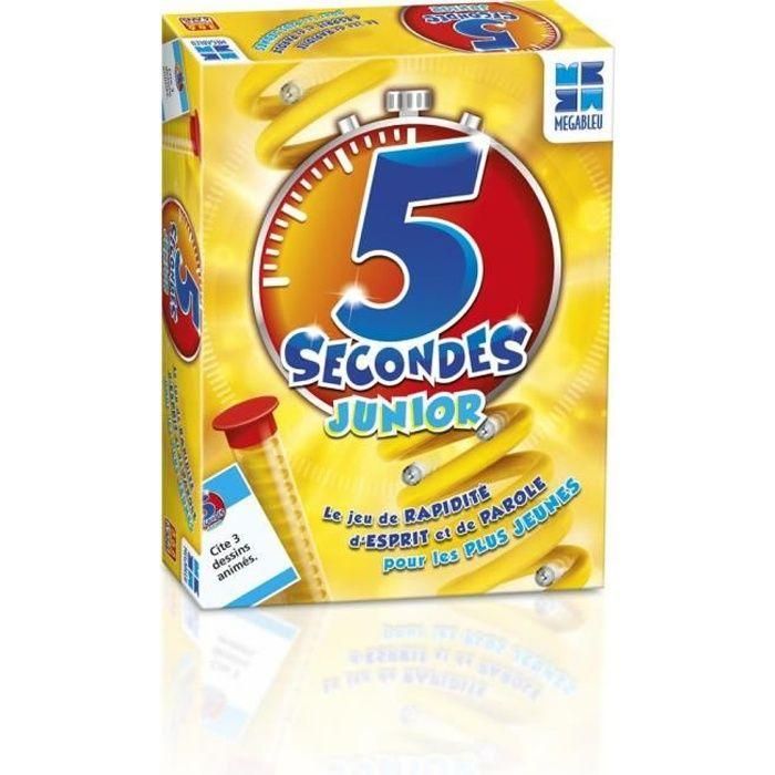 Megableu 5 Segundos Junior - Juego de Mesa para Niños y Niñas de Velocidad Mental, Reflejos y Habla a partir de 7 años (3-6 Jugadores)
